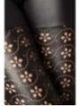 Leggings mit Lochmuster schwarz