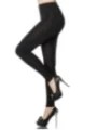 Leggings mit Spitzeneinsatz schwarz