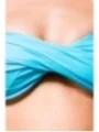 Bandeau-Bikini hellblau