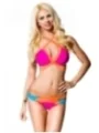 farbenfroher Bikini pink/orange/blau