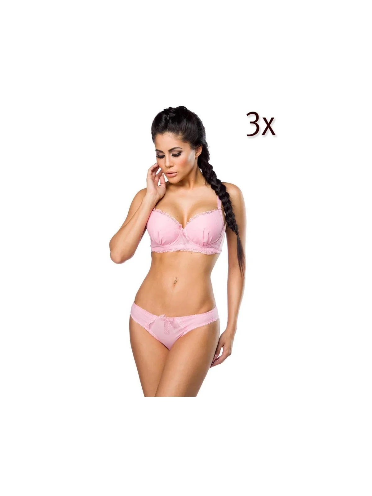 BH-Set im 3er Pack rosa