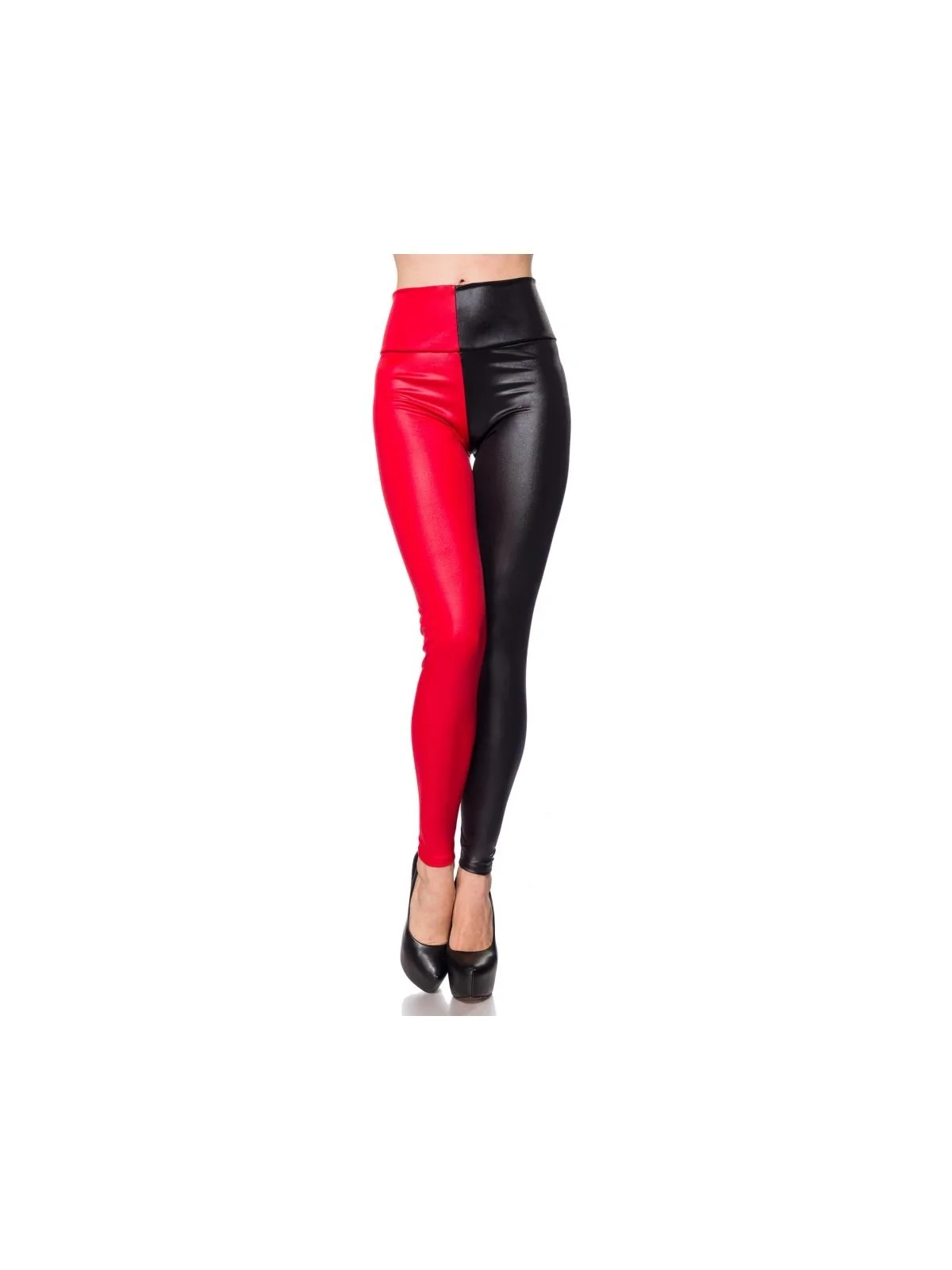 Leggings schwarz/rot