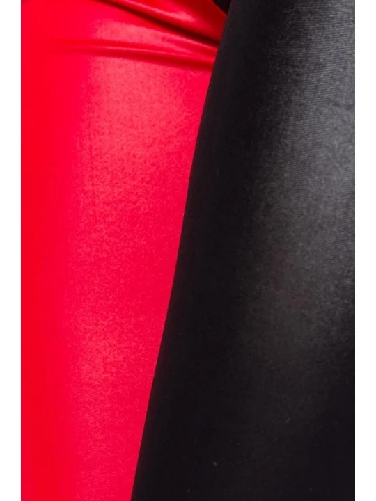 Leggings schwarz/rot