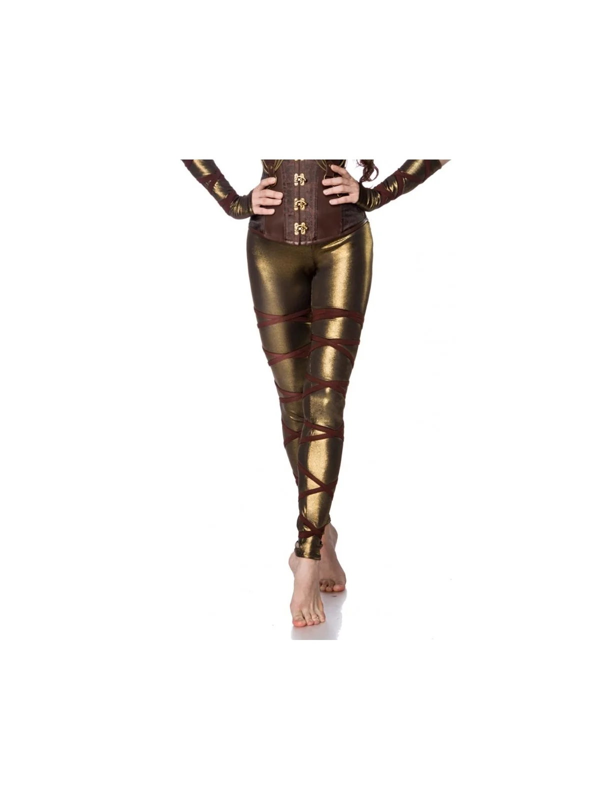 sucubus leggings und Stulpen gold von Mask Paradise