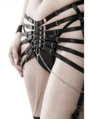 4-teiliges Straps-Bandage-Set von Grey Velvet schwarz von Grey Velvet bestellen - Dessou24