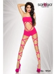 Gogo Wickel-Body neonpink von Saresia