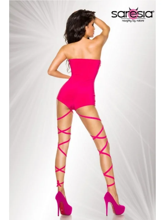 Gogo Wickel-Body neonpink von Saresia