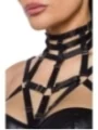 Harness-Wetlook-Set mit Rock schwarz von Saresia