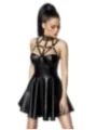 Harness- Wetlook-Kleid schwarz von Saresia