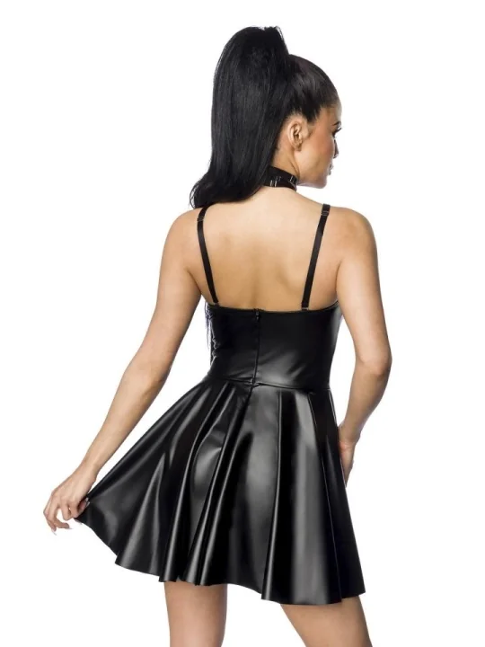 Harness- Wetlook-Kleid schwarz von Saresia