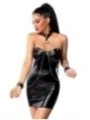 Wetlook Mini Dress schwarz von Saresia