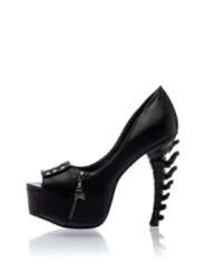 Peep-toe-Pumps schwarz von Ocultica