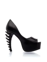 Peep-toe-Pumps schwarz von Ocultica