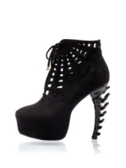 High Heel Ankle Boots schwarz von Ocultica