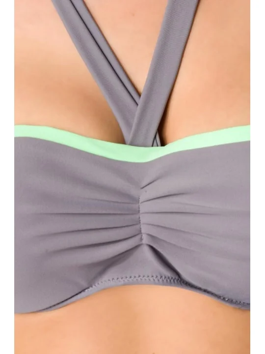 Bandeau Bikini grau von Jasenia