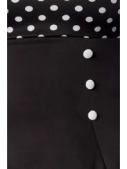 Vintage-Kleid schwarz/weiß/dots von Belsira