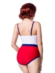 Marine Swimsuit weiß/blau/rot von Belsira bestellen - Dessou24