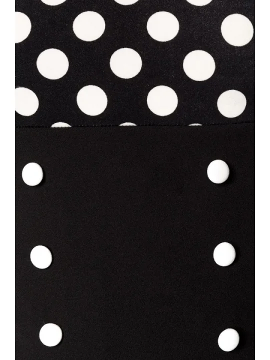 Jersey-Top schwarz/weiß/dots von Belsira bestellen - Dessou24