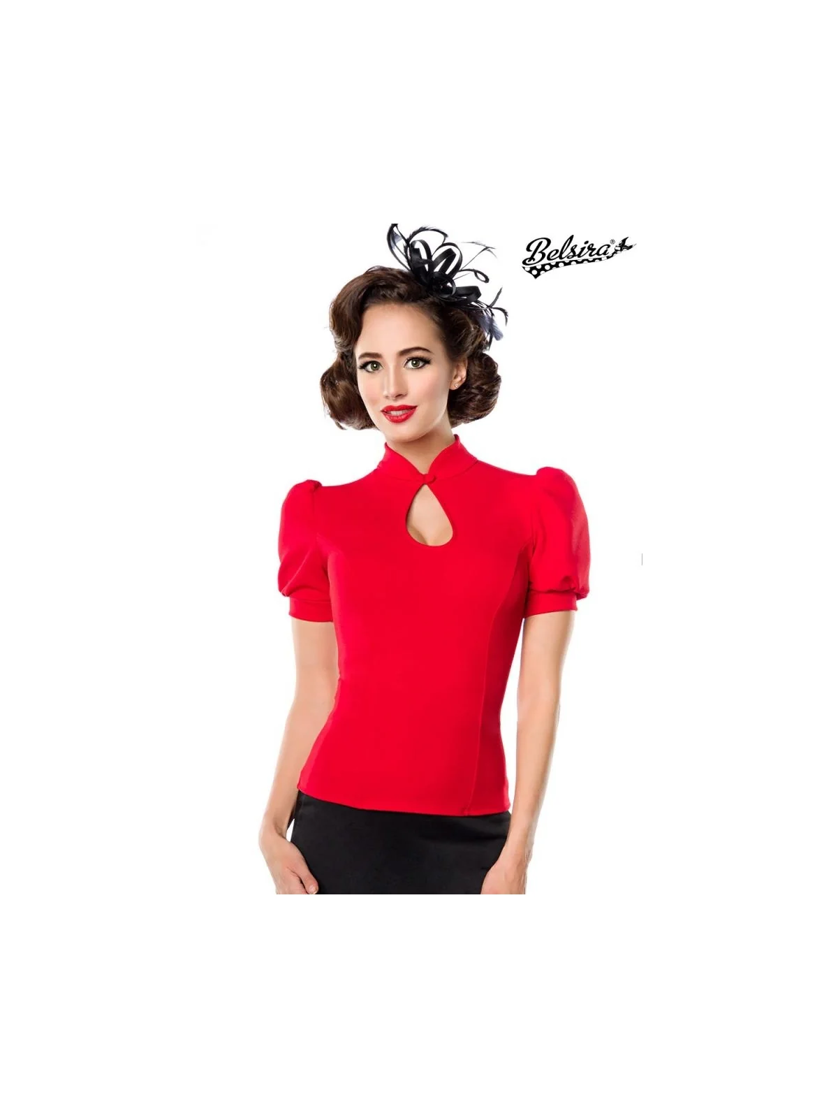 Jersey-Bluse Rot von Belsira