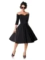 Belsira Premium Vintage Swing-Kleid schwarz von Belsira