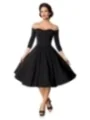 Belsira Premium Vintage Swing-Kleid schwarz von Belsira