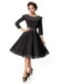 Belsira Premium Swing-Kleid schwarz/weiß von Belsira