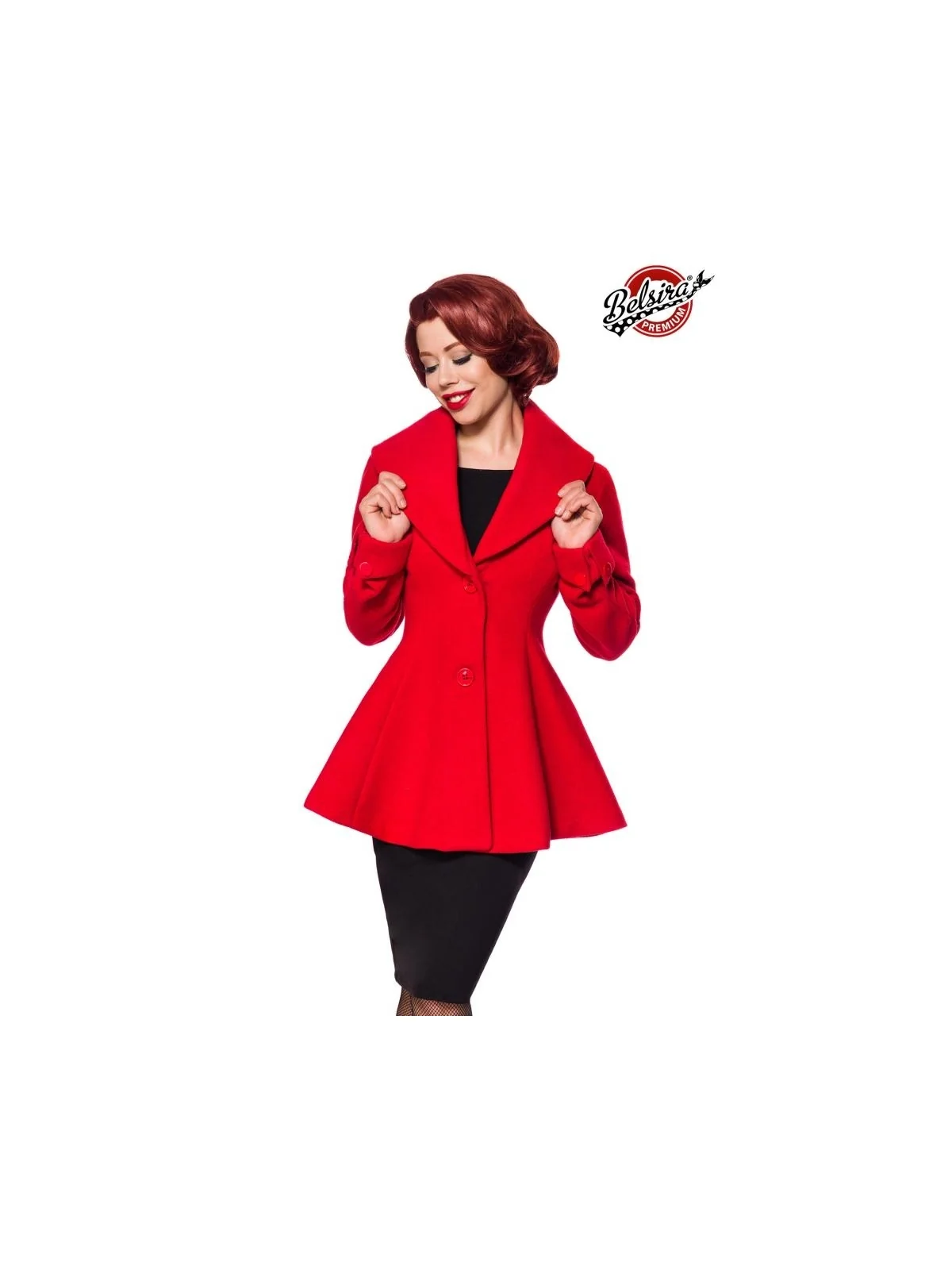 Belsira Premium Woll-Jacke rot von Belsira