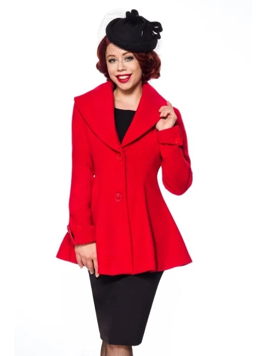 Belsira Premium Woll-Jacke rot von Belsira