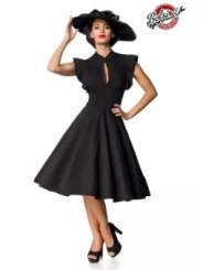 Belsira Premium Vintage-Kleid schwarz von Belsira