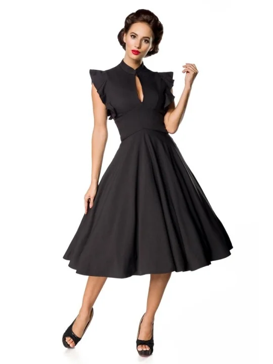 Belsira Premium Vintage-Kleid schwarz von Belsira