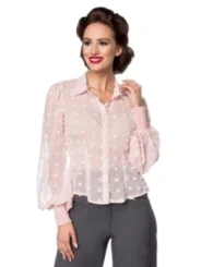 Vintage-Bluse rosa von Belsira