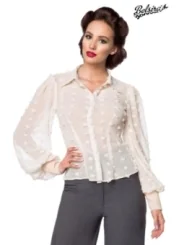 Vintage-Bluse beige von Belsira