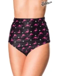 Badehöschen High Waist schwarz/rosa von Belsira