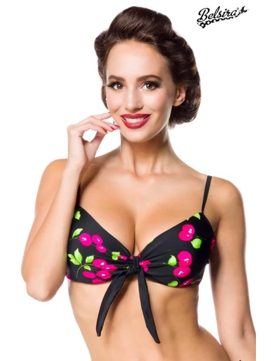 Swim Bra schwarz/pink von Belsira