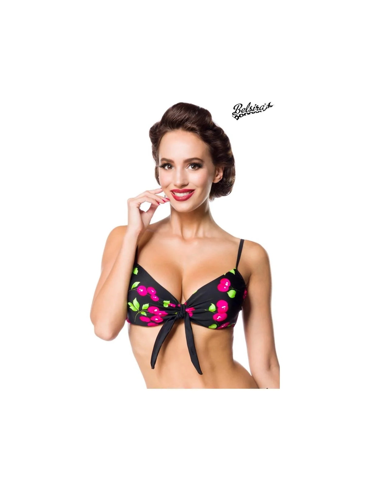 Swim Bra schwarz/pink von Belsira