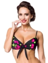 Swim Bra schwarz/pink von Belsira