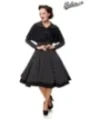 SWING-KLEID MIT CAPE schwarz von Belsira