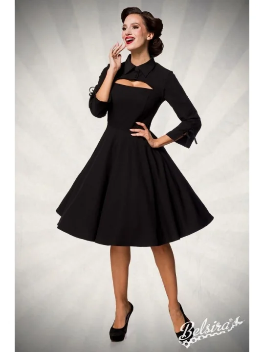 Kleid mit Bolero schwarz von Belsira