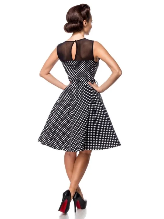 Kleid mit Dots schwarz/weiß von Belsira