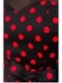 Kleid mit Dots schwarz/rot von Belsira