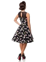 Kleid mit Dots schwarz/rosa von Belsira