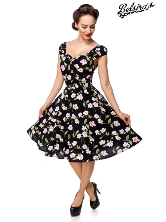 Kleid schwarz/rosa von Belsira