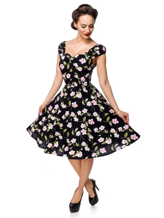 Kleid schwarz/rosa von Belsira