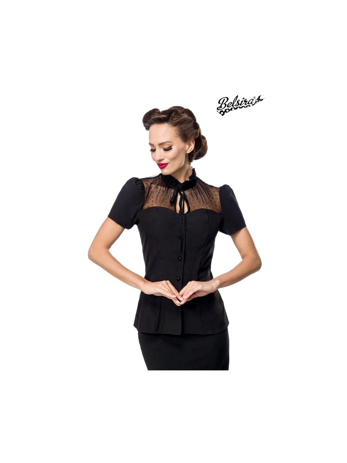 Bluse schwarz von Belsira