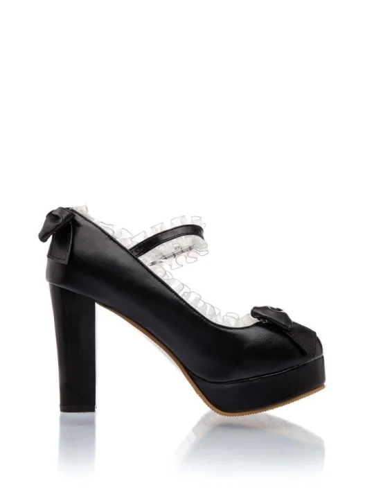 Mary Jane Pumps schwarz von Belsira