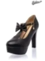 Retro Riemchen-Pumps schwarz von Belsira