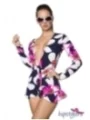 Frischer Playsuit schwarz/pink von Hipstylers