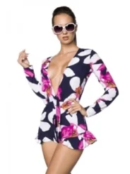 Frischer Playsuit schwarz/pink von Hipstylers