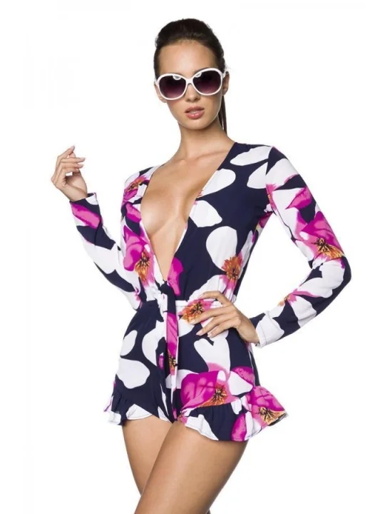 Frischer Playsuit schwarz/pink von Hipstylers