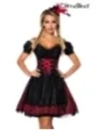 Premium Dirndl mit Bluse rot/schwarz von Dirndline